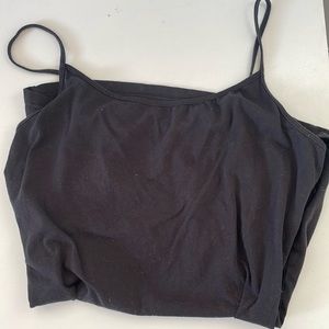 XL plain black tank top